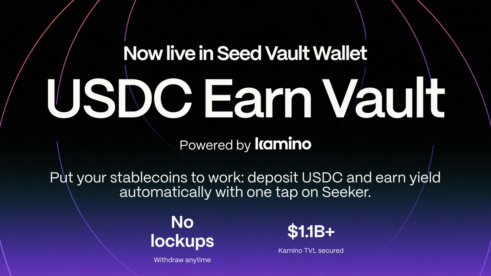 Seeker's USDC Earn Vault Puts Your Idle Stablecoins Into Kamino